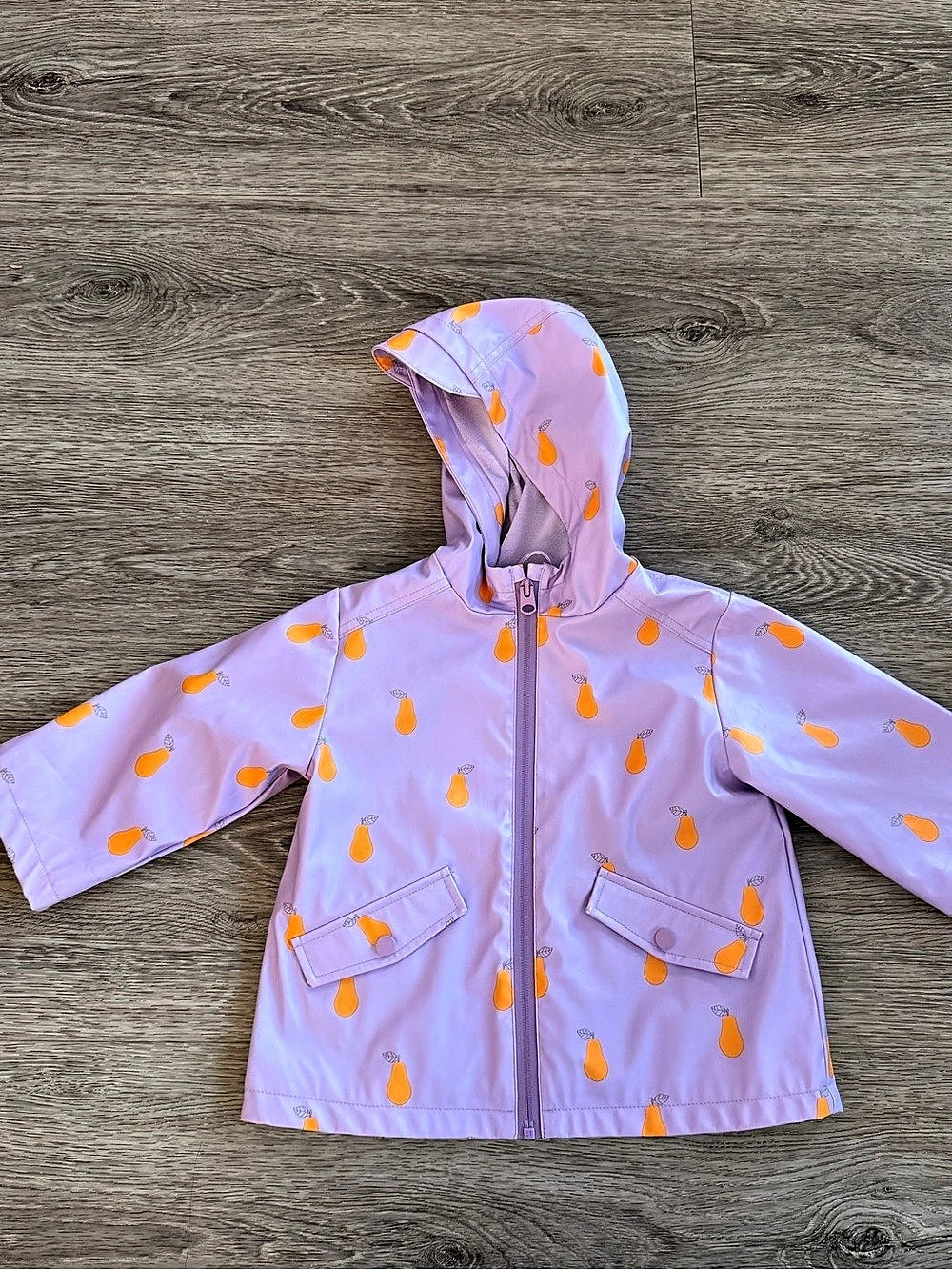 Zara Baby Rain Jacket in Purple & Orange Like New